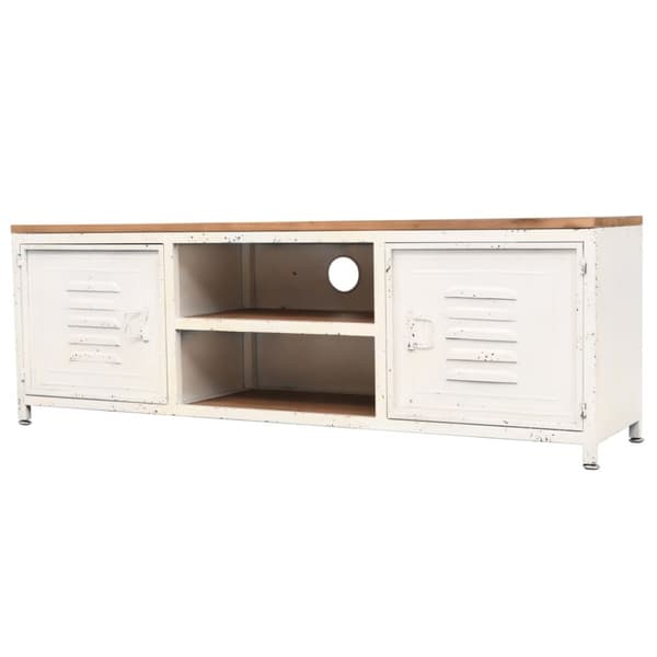 TV-bänk 120x30x40 cm vit
