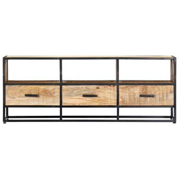 TV-bänk 120x30x45 cm massivt mangoträ