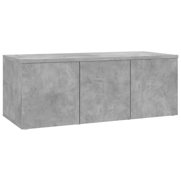 Tv-bänk betonggrå 80x34x30 cm konstruerat trä