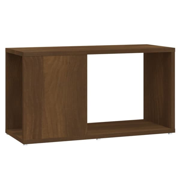 Tv-bänk brun ek 60x24x32cm konstruerat trä