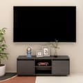 Miniatyrbild 1 av 2: Tv-bänk grå 110x30x40 cm massiv furu