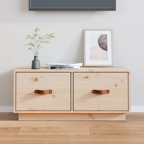 Tv-bänk 80x34x35 cm massiv furu
