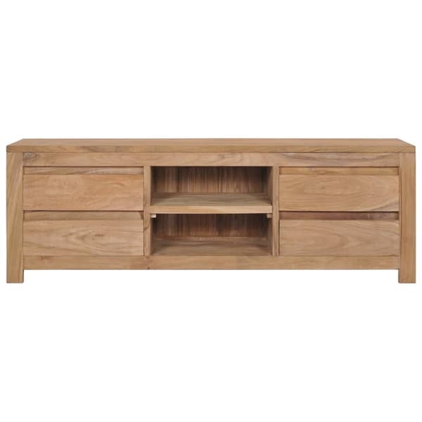 TV-bänk 115x30x40 cm massiv teak