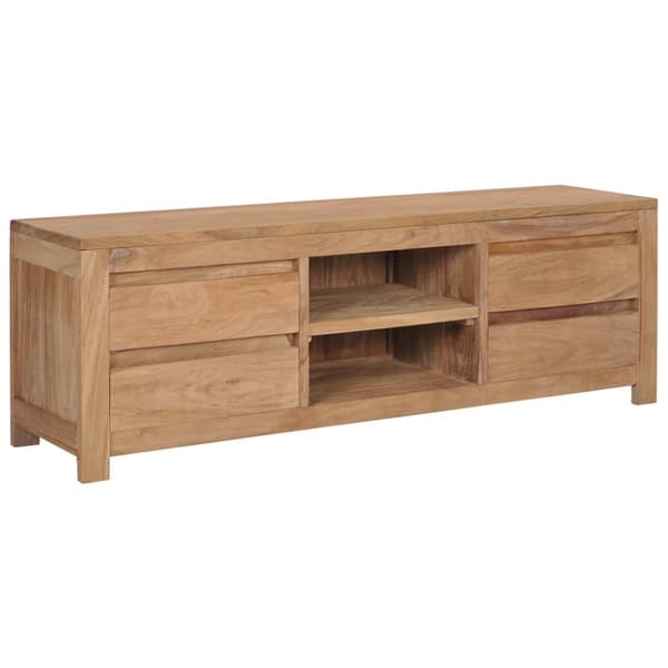 TV-bänk 115x30x40 cm massiv teak