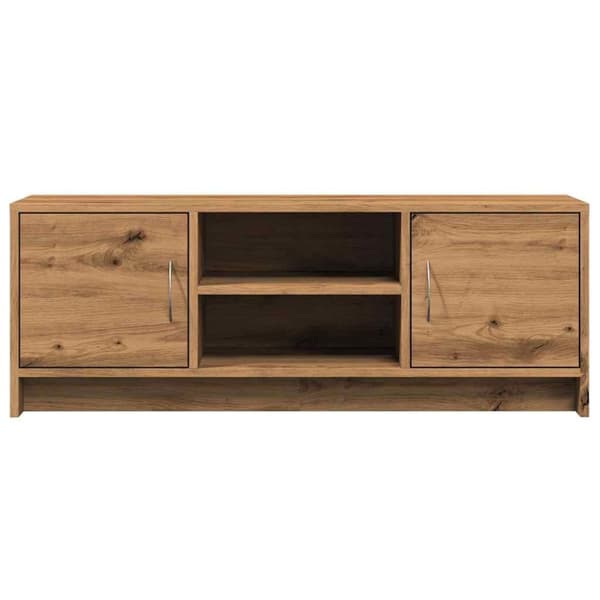 vidaXL Tv-bänk ek 102x30x37,5 cm konstruerat trä