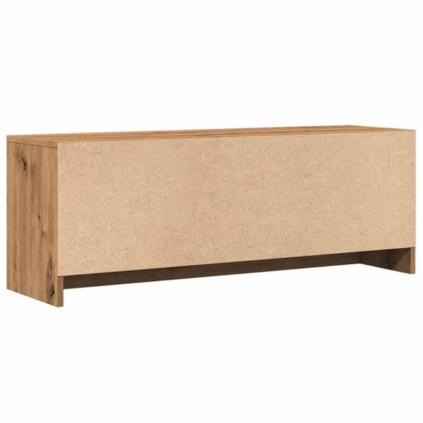 vidaXL Tv-bänk ek 102x30x37,5 cm konstruerat trä