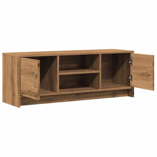 vidaXL Tv-bänk ek 102x30x37,5 cm konstruerat trä