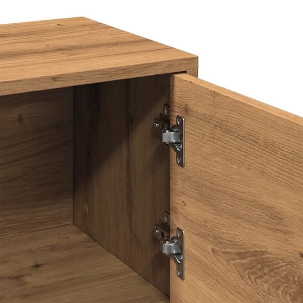 vidaXL Tv-bänk ek 102x30x37,5 cm konstruerat trä