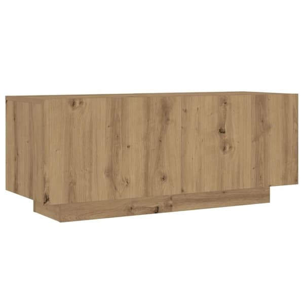 vidaXL TV-bänk med LED-lampor artisan ek 300x35x40 cm konstruerat trä