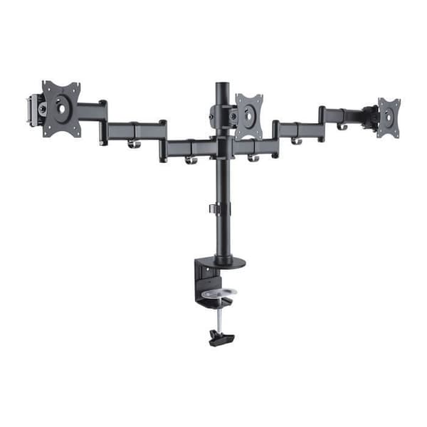 PureMounts PM-OFFICE-03 Skrivbordsfäste för 3 bildskärmar 33-69cm (13-27"), lutning -45° till 45°, vridbar 180 2094