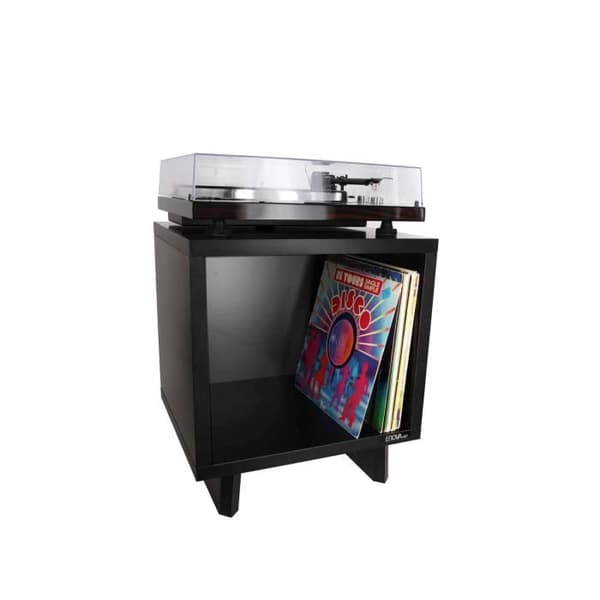 ENOVA VINYL LOVER CUBE BL - Svart Hifi-skåp