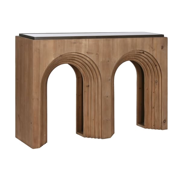 Hallbord Home ESPRIT Brun Sort 122 x 30 x 80 cm
