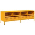 Miniatyrbillede 3 af 11: vidaXL tv-bord 135x39x43,5 cm koldvalset stål sennepsgul