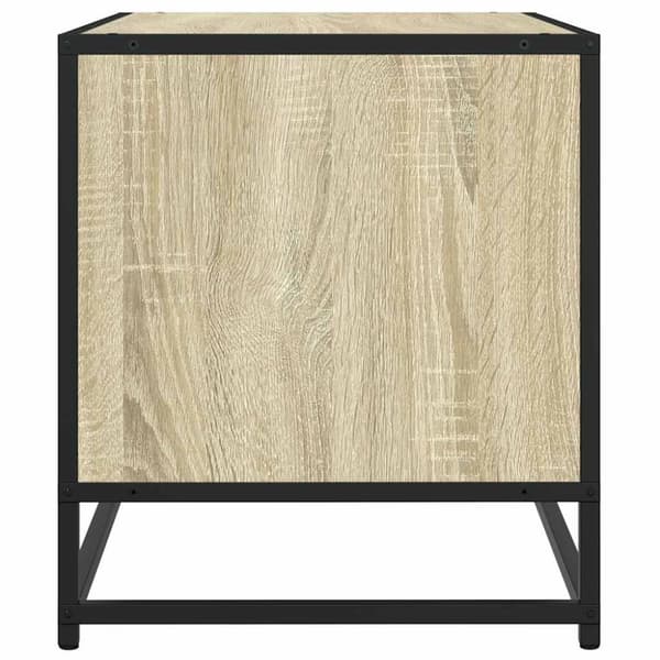 vidaXL TV-benk sonoma eik 61x40x46 cm konstruert tre og metall