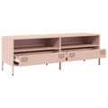 Miniatyrbillede 6 af 11: vidaXL tv-bord 135x39x43,5 cm koldvalset stål lyserød