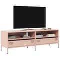 Miniatyrbillede 2 af 11: vidaXL tv-bord 135x39x43,5 cm koldvalset stål lyserød