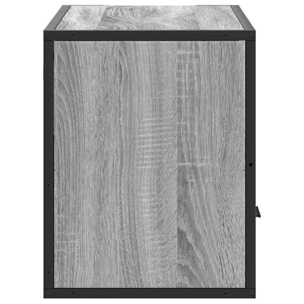 vidaXL Tv-bänk grå sonoma 80x31x39,5 cm konstruerat trä och metall