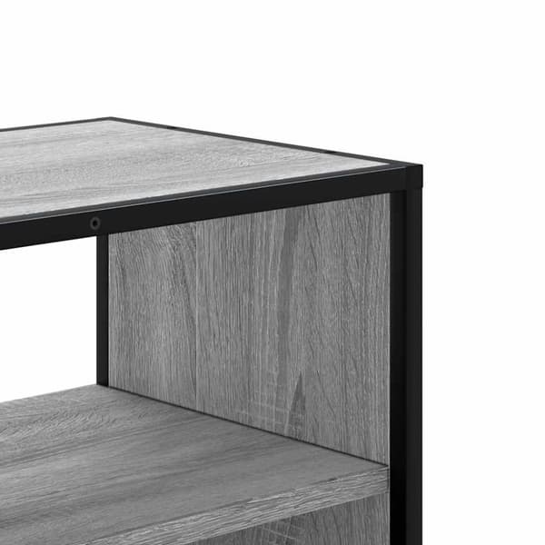vidaXL Tv-bänk grå sonoma 80x31x39,5 cm konstruerat trä och metall