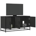Miniatyrbild 2 av 11: vidaXL Tv-bänk svart 100x35x50 cm konstruerat trä och metall