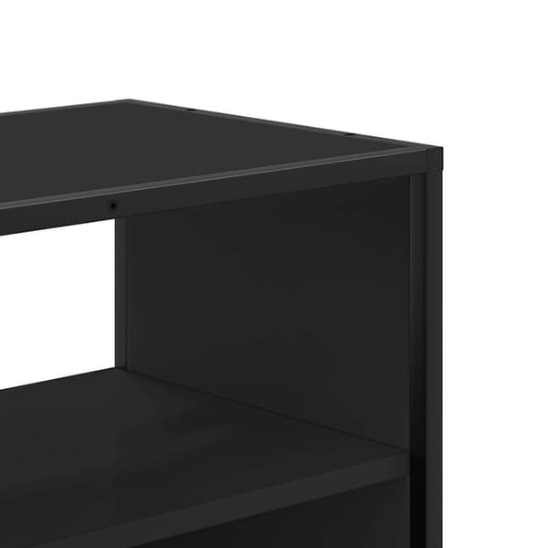 vidaXL tv-bord 80x31x39,5 cm konstrueret træ og metal sort