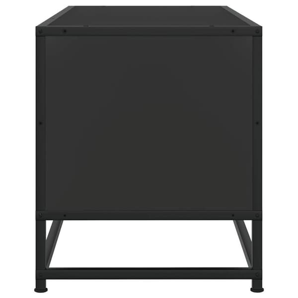vidaXL tv-bord 80x34,5x40 cm konstrueret træ og metal sort
