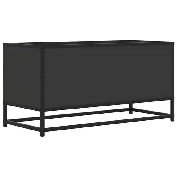 vidaXL tv-bord 80x34,5x40 cm konstrueret træ og metal sort