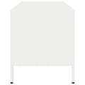 Miniatyrbilde 7 av 11: vidaXL TV-benk hvit 101,5x39x43,5 cm kaldvalset stål