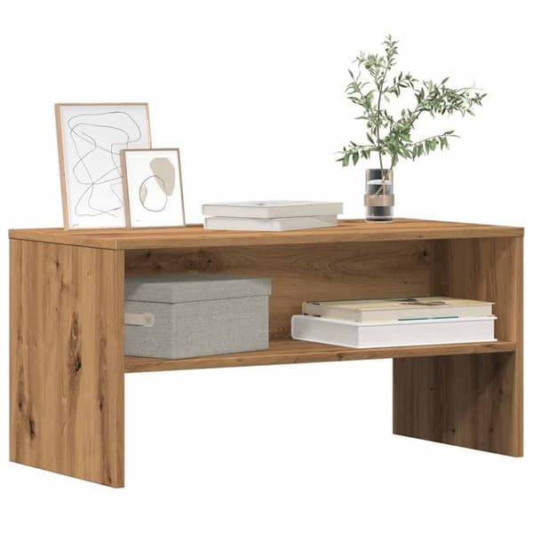 vidaXL Tv-bänk artisan ek 80x40x40 cm konstruerat trä