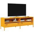 Pikkukuva 2 / 11: vidaXL TV-taso sinapinkeltainen 135x39x43,5 cm kylmävalssattu teräs