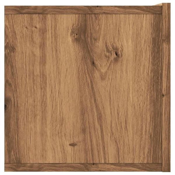 vidaXL Vegghengt TV-benk artisan eik 120x30x30 cm konstruert tre