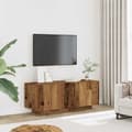 Miniatyrbilde 3 av 10: vidaXL TV-benk gammelt tre 100x35x40 cm konstruert tre