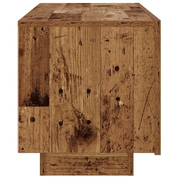 vidaXL TV-benk gammelt tre 100x35x40 cm konstruert tre