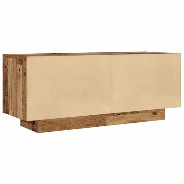 vidaXL TV-benk gammelt tre 100x35x40 cm konstruert tre