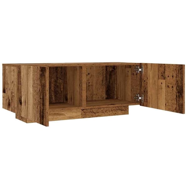 vidaXL TV-benk gammelt tre 100x35x40 cm konstruert tre