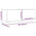 Miniatyrbilde 10 av 10: vidaXL TV-benk gammelt tre 100x35x40 cm konstruert tre
