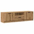 Miniatyrbilde 3 av 11: vidaXL TV-benk artisan eik 140x35x40 cm konstruert tre