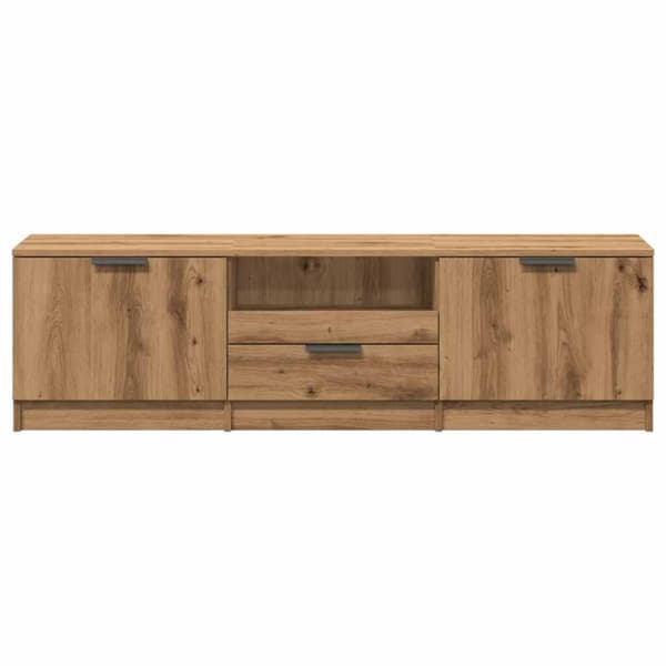 vidaXL TV-benk artisan eik 140x35x40 cm konstruert tre