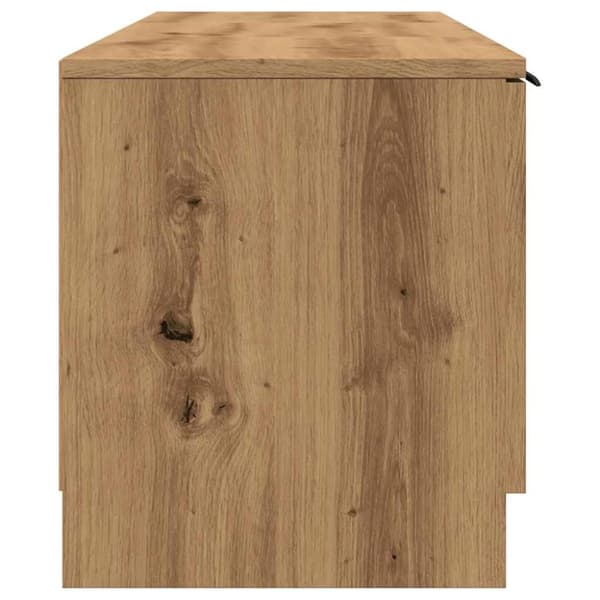 vidaXL TV-benk artisan eik 140x35x40 cm konstruert tre