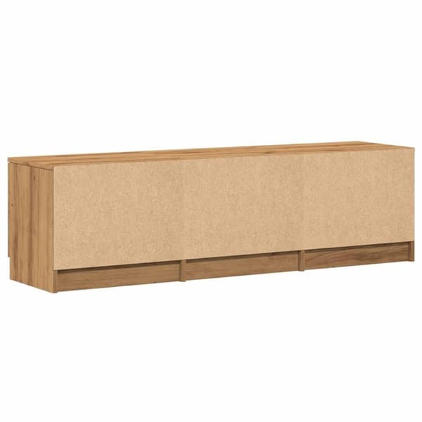 vidaXL TV-benk artisan eik 140x35x40 cm konstruert tre