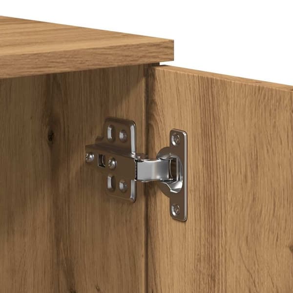 vidaXL TV-benk artisan eik 140x35x40 cm konstruert tre
