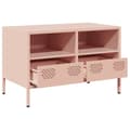Pikkukuva 5 / 11: vidaXL TV-taso pinkki 68x39x43,5 cm kylmävalssattu teräs
