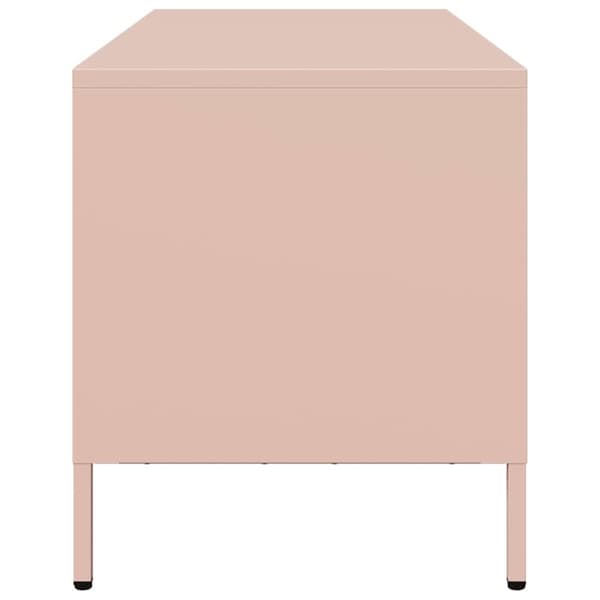 vidaXL TV-taso pinkki 68x39x43,5 cm kylmävalssattu teräs