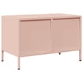 Pikkukuva 8 / 11: vidaXL TV-taso pinkki 68x39x43,5 cm kylmävalssattu teräs