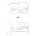 Pikkukuva 11 / 11: vidaXL TV-taso pinkki 68x39x43,5 cm kylmävalssattu teräs