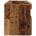 Miniatyrbilde 9 av 11: vidaXL TV-benk med LED-lys gammelt tre 120x35x40 cm konstruert tre