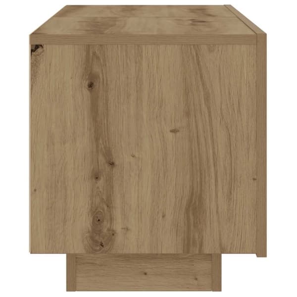 vidaXL Tv-bänk artisan ek 100x35x40 cm konstruerat trä