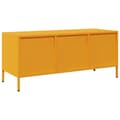 Pikkukuva 8 / 11: vidaXL TV-taso sinapinkeltainen 101,5x39x43,5 cm kylmävalssattu teräs