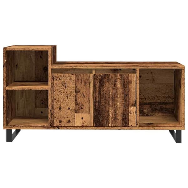 vidaXL tv-bord 100x35x55 cm konstrueret træ antikt trælook