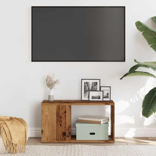 vidaXL TV-taso vanhaa puuta 60x24x32 cm lastulevy