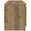 Miniatyrbilde 9 av 11: vidaXL TV-benk med LED-lys artisan eik 120x30x36 cm konstruert tre